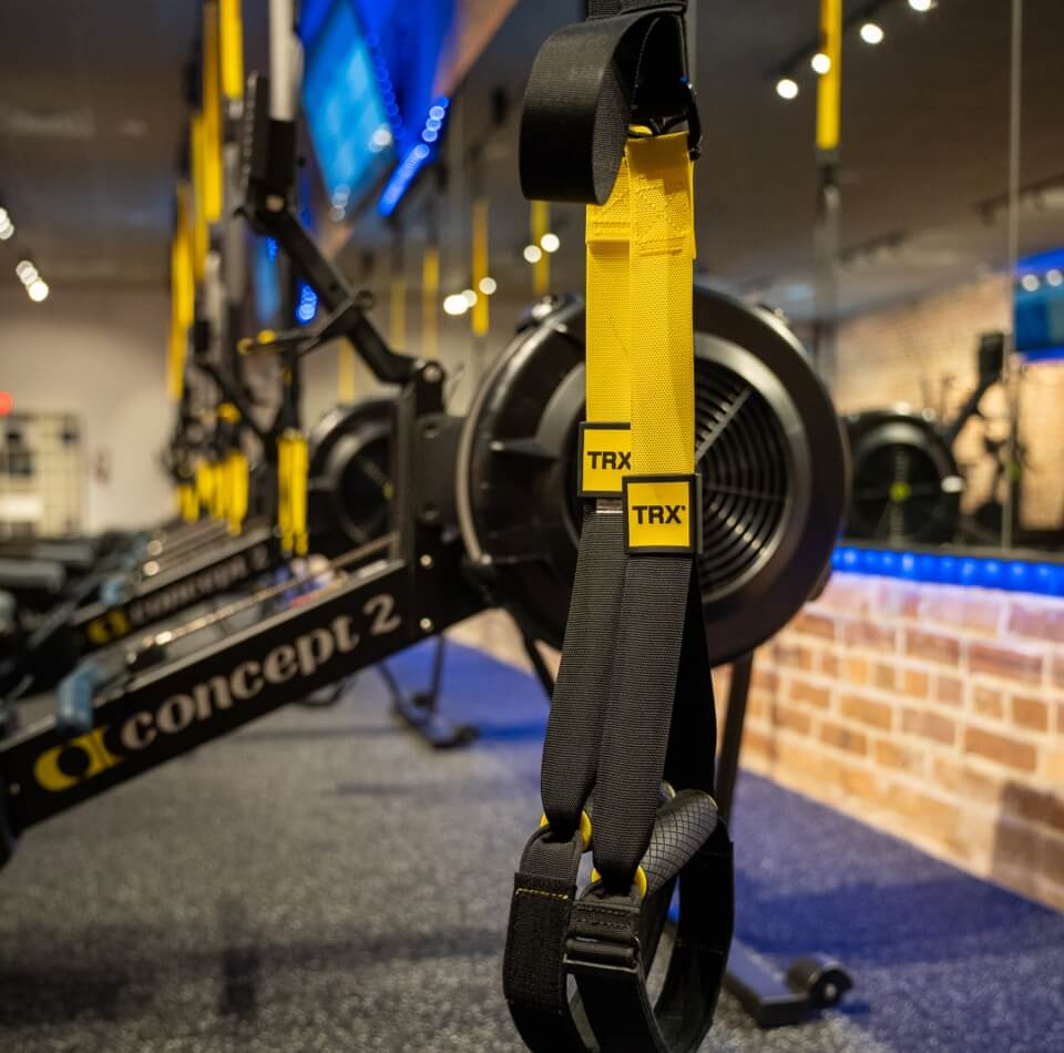 ErgoFit rower and TRX